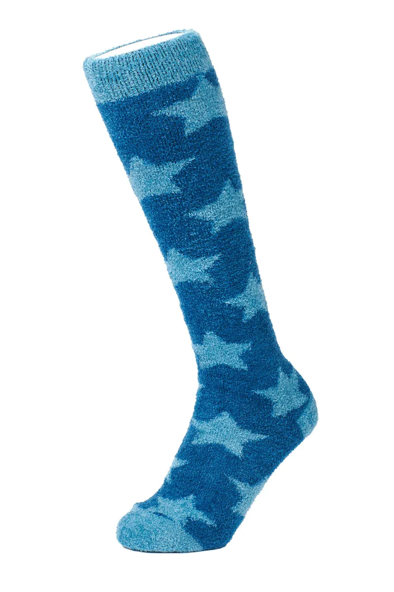 LeMieux Adult Fluffies Socks Stars Marine